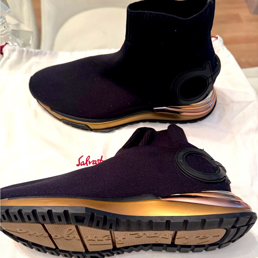 Ferragamo Gardena Sock Sneaker